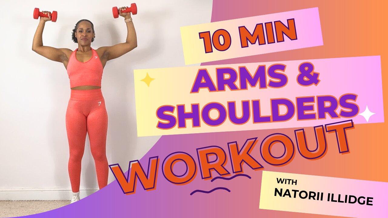 💪🏾10 MIN Standing Arms & Shoulders Dumbbell Workout 💪🏾