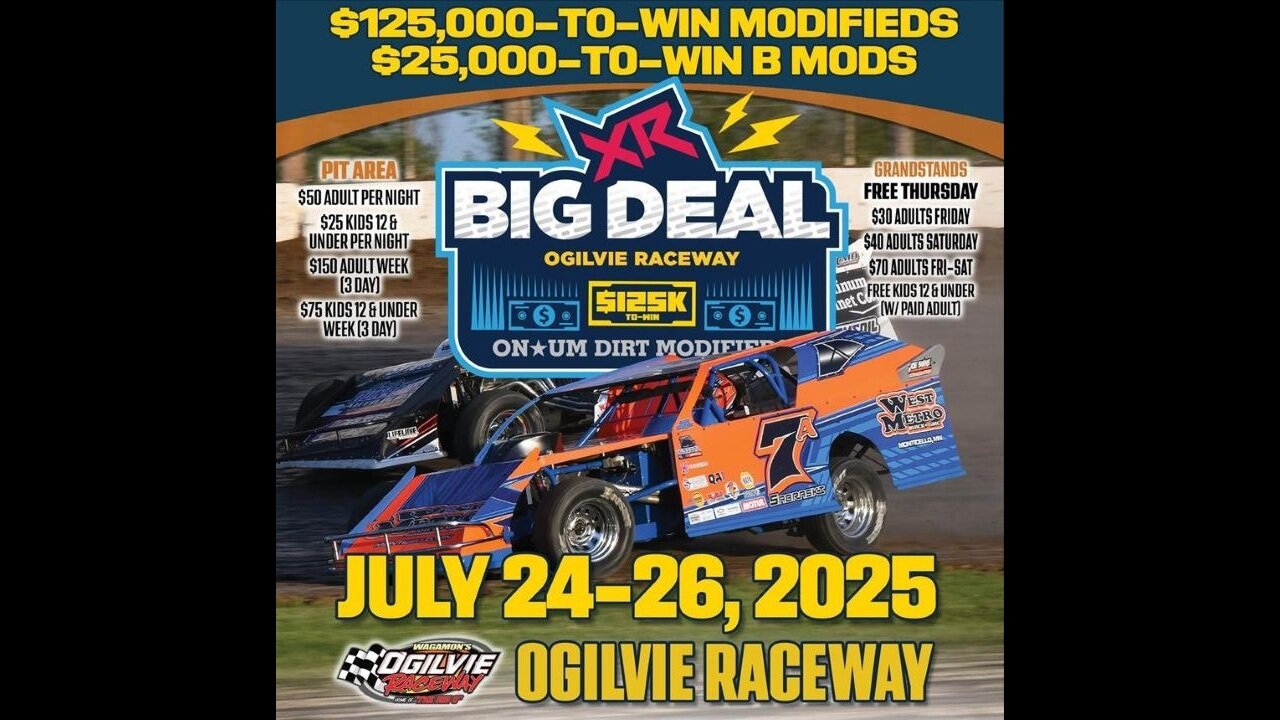 XR Big Deal At Ogilvie Raceway (7/26/2025)