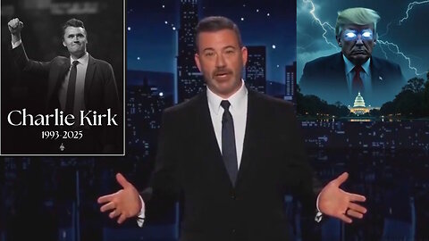 Jimmy Kimmel Punished Cancelled. Charlie Kirk. Trump. MAGA 