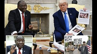 HOLE-SHIT… that was incredible 💥💥💣💣 The South African president tried to claim: no white genocide