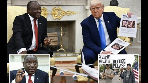 HOLE-SHIT… that was incredible 💥💥💣💣 The South African president tried to claim: no white genocide