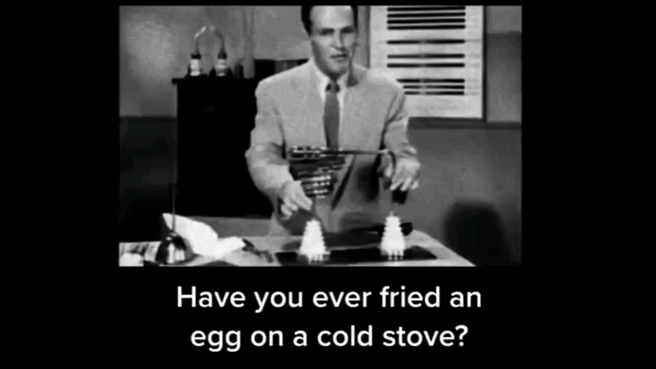 Frying An Egg On A Cold Stove. I Wonder Why This Wasn't Mass Produced?