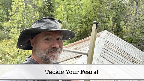 Putting Metal on the Temporary Shed