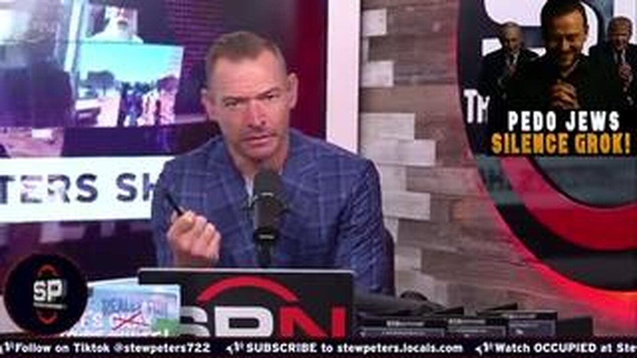 Stew Peters: Confirmed - Grok Nuked By Israeli Pedophile-Controlled Cyber Group!