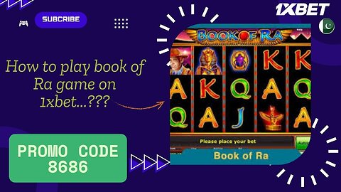 HOW TO PLAY "BOOK OF RA" GAME ON 1XBET....???