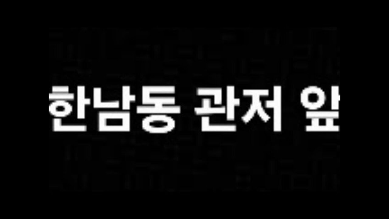 한남동 관저 앞