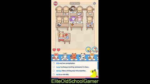 Catty Seats - Levels 16 - 21 - November 2025