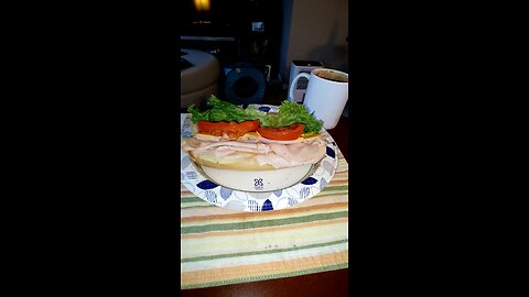 Eating Smoked Turkey From Dearborn Italian Bakery, Dbn, MI, 7/28/25