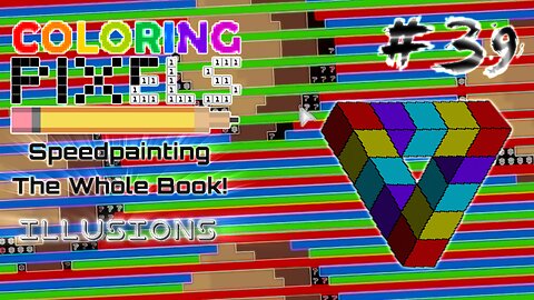 Coloring Pixels - Speedpainting The Whole Book! #39 (Illusions)