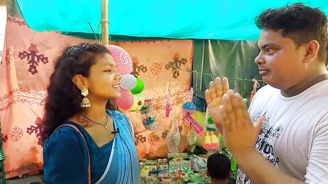 সাঁওতাল ভাষায় দোকানে কেনাকাটা।।