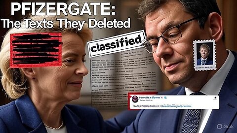 PFIZERGATE EXPOSED: Von Der Leyen's DELETED Pfizer Texts, Neuralink "Wake Up" & The Child Trafficking Web
