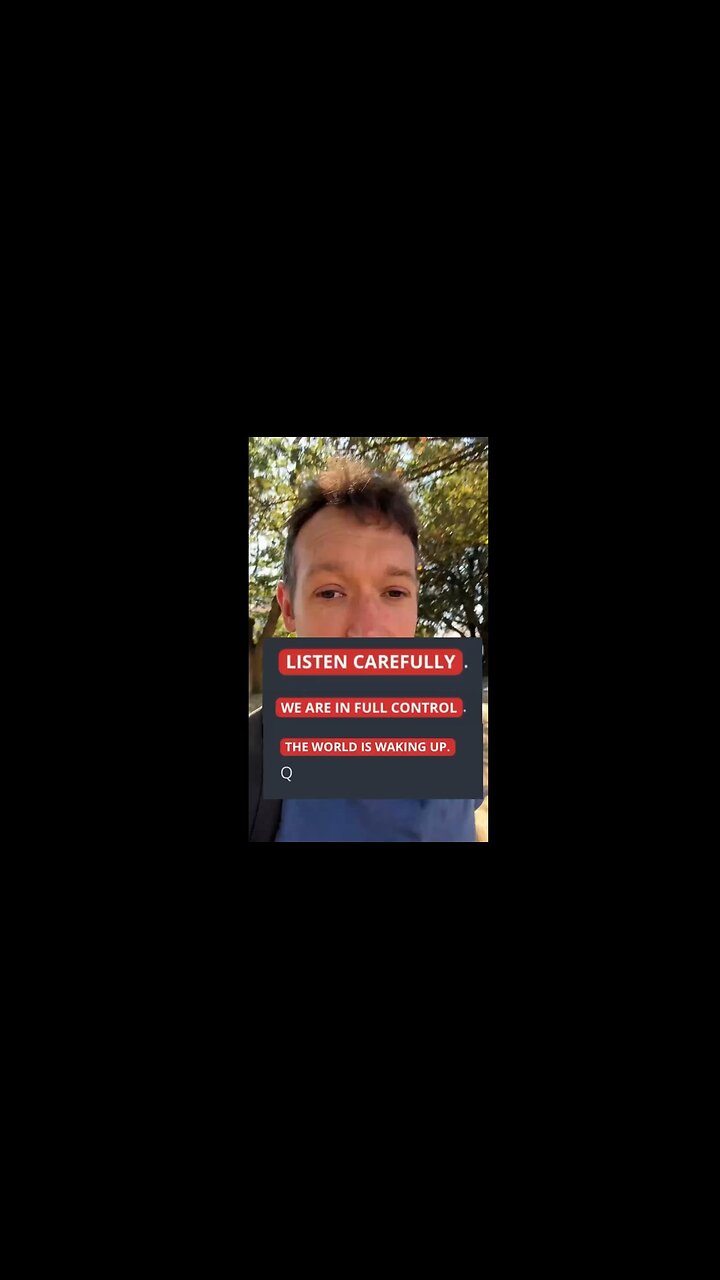 "LISTEN UP PEOPLE - REALLY START LISTENING - WE ARE IN FULL CONTROL," Q ~ With Harry The Soul Coach