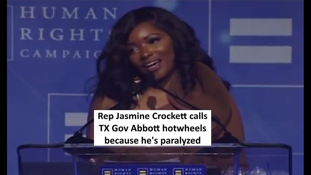 Rep Jasmine crockett calls Gov Abbott hot wheels, since he’s in wheelchair