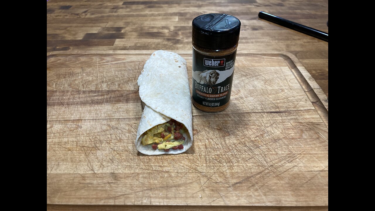 (Vegetarian) Buffalo Trace Breakfast Burrito