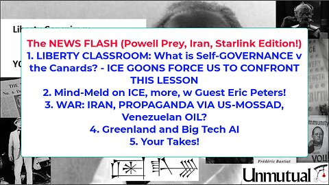 Liberty Conspiracy LIVE 1-12-26 ICE Killers, VZ Oil Mess, Iran, Eric Peters!