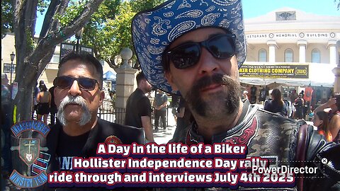 A Day in the life of a Biker Hollister Independence Day rally ride through, interviews July 4th 2025