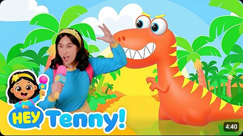 Playtime with T-Rex _ Dinosaur for Kids _ Nursery Rhymes _ Educational Videos for Kids _ Hey Tenny!