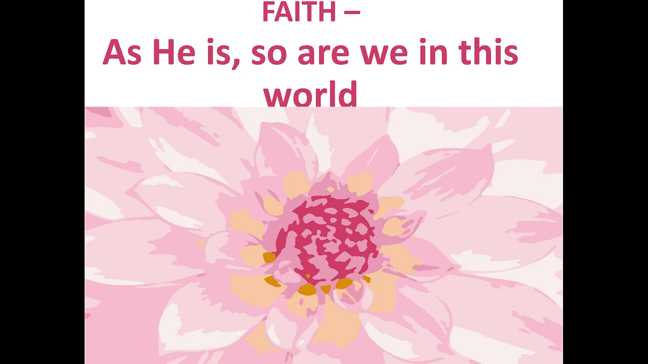 May 9 (Year 4) As He is so are we in the world - does it take faith? Tiffany Root & Kirk VandeGuchte