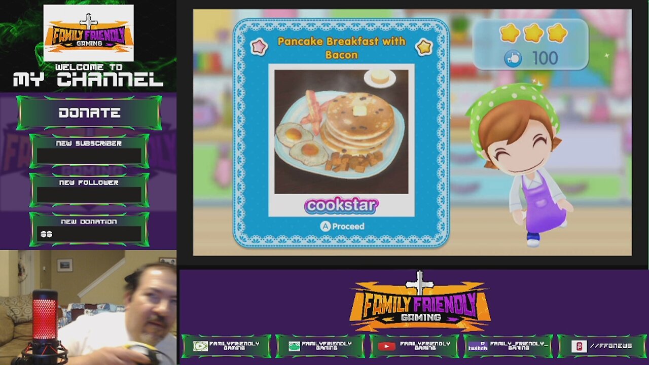 Cooking Mama Cookstar Pancake Breakfast with Bacon