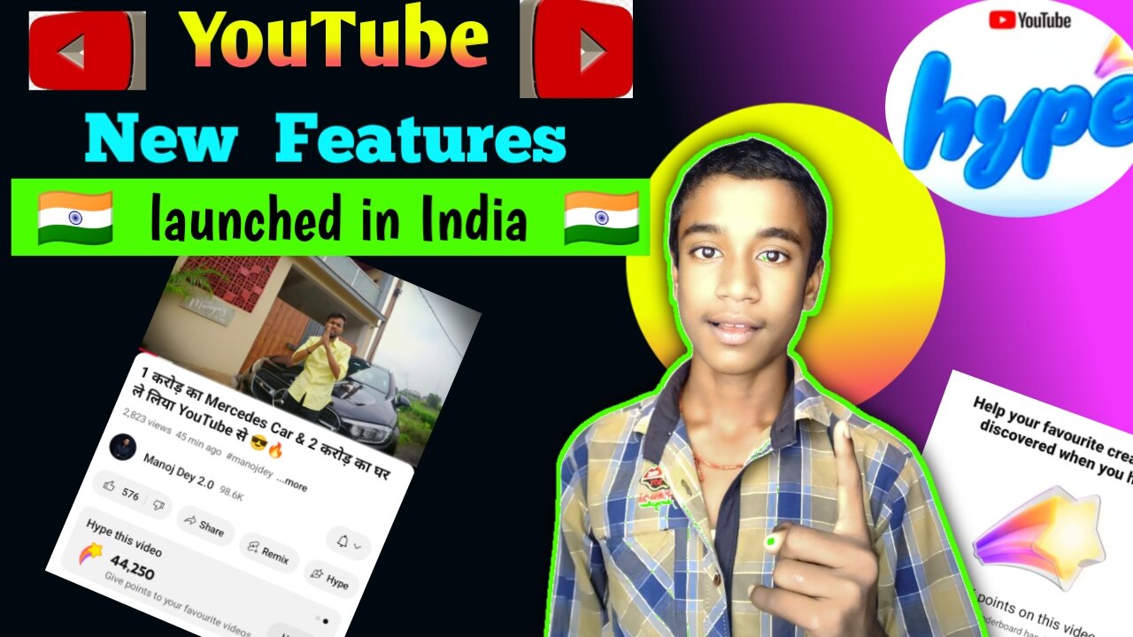 YouTube ka new feature #hype