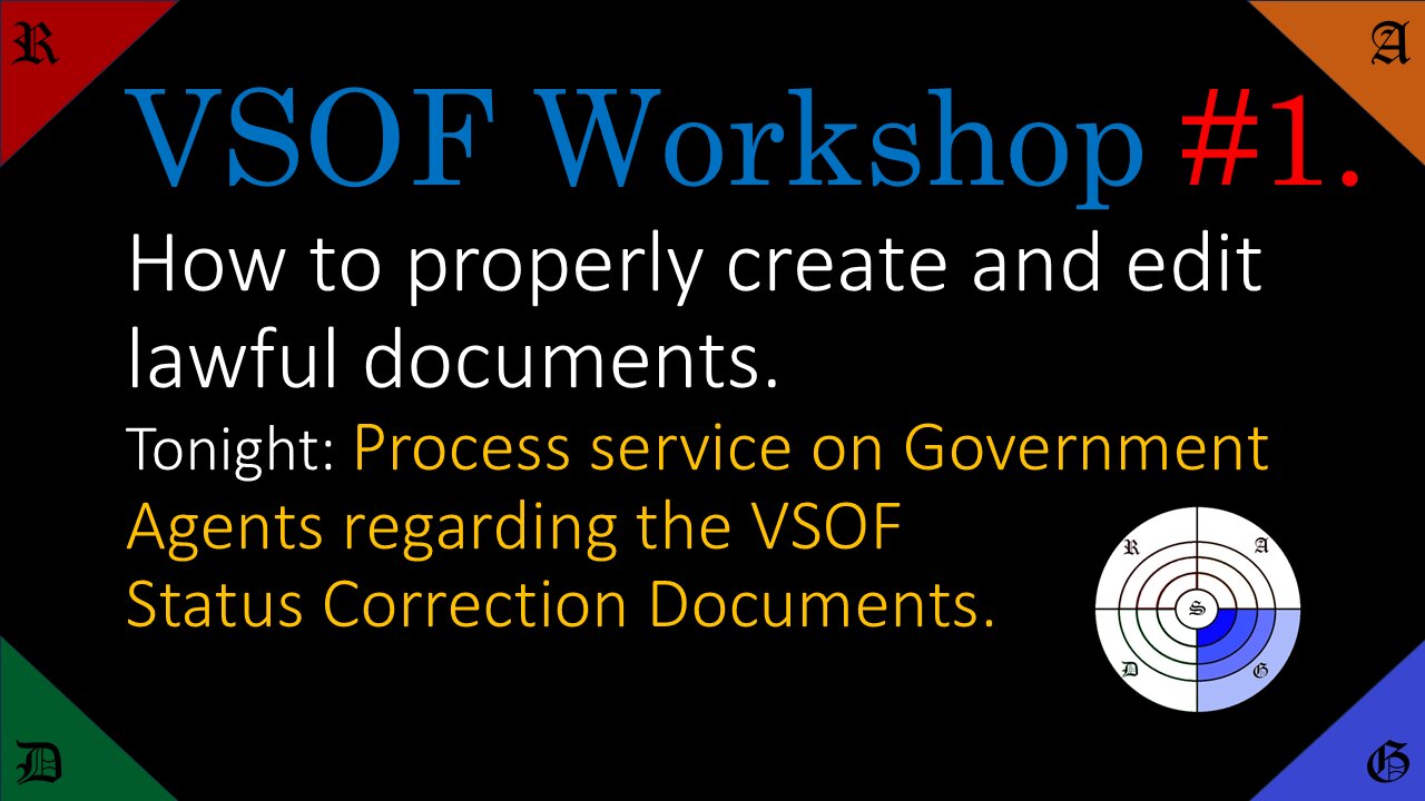 🔵VSOF Workshop #1 How to create and edit lawful documents.