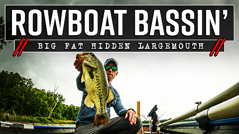 Rowboat Bass Fishing for BIG FAT Hidden Largemouth