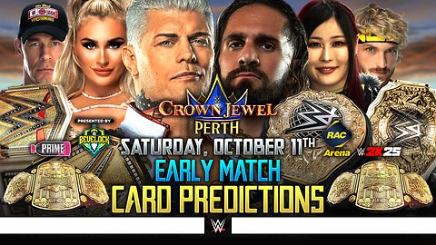 WWE Crown Jewel 2025 Perth - Match Card Predictions | Bevelock