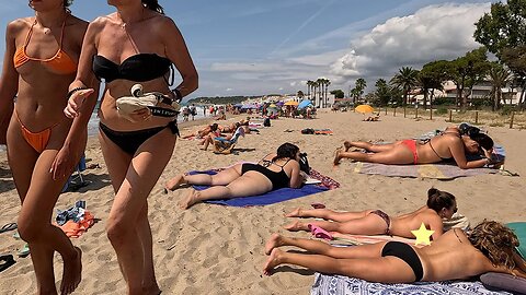 Beach Walk Spain | 4K Tour ☀️🇪🇸 ❤️