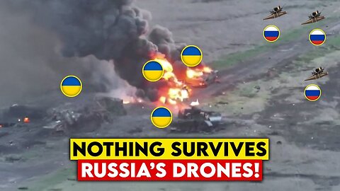 Russian Drones Hunt and Destroy NATO Equipment!