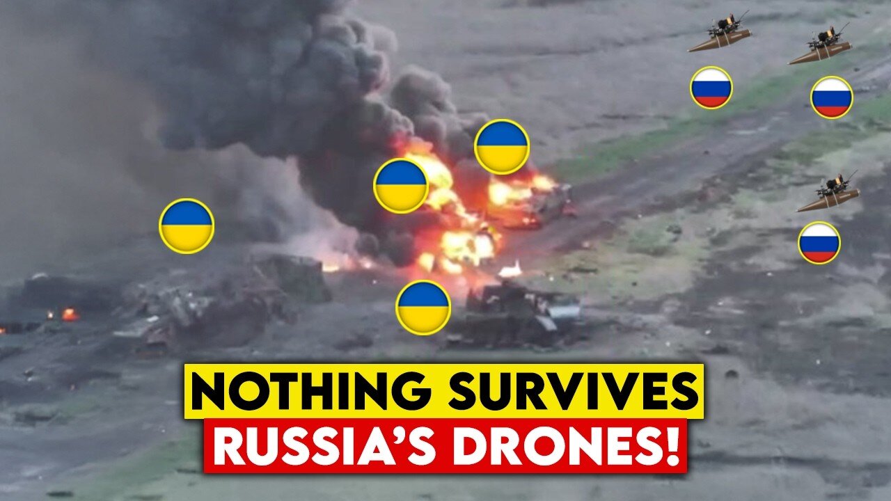 Russian Drones Hunt and Destroy NATO Equipment!