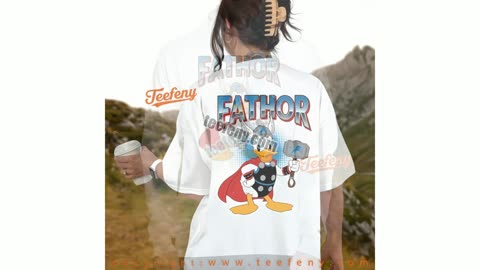 Detroit Lions Donald Duck Fathor Shirt Youth