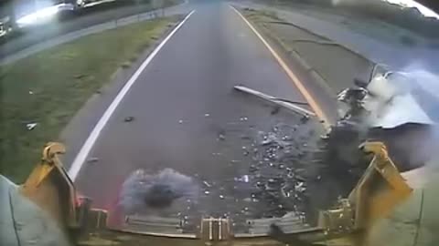 🚨 Car Fell From Flyover 😱 | Deadly Crash Into Barricade Caught On CCTV