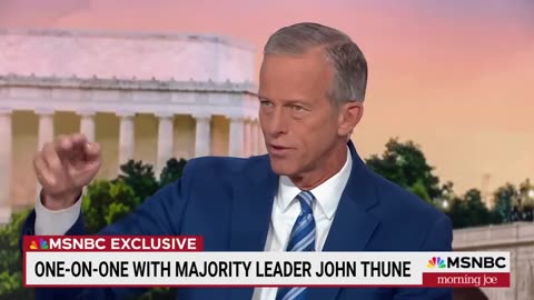 MSNBC EXCLUSIVE- Sen. Thune considers future vote on extending health care subsidies