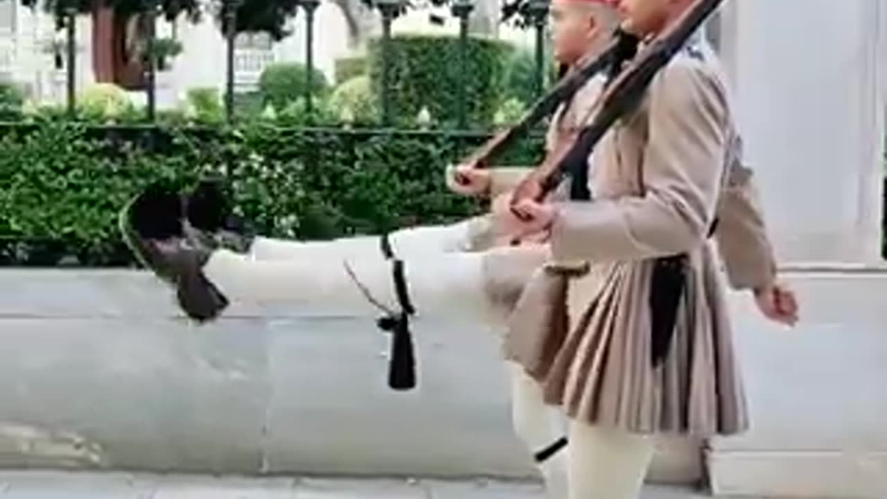 Evzones, the Presidential Guard of Greece.