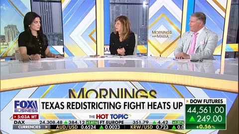 A redistricting struggle breaks out, and Bartiromo criticizes the Democrats' response.