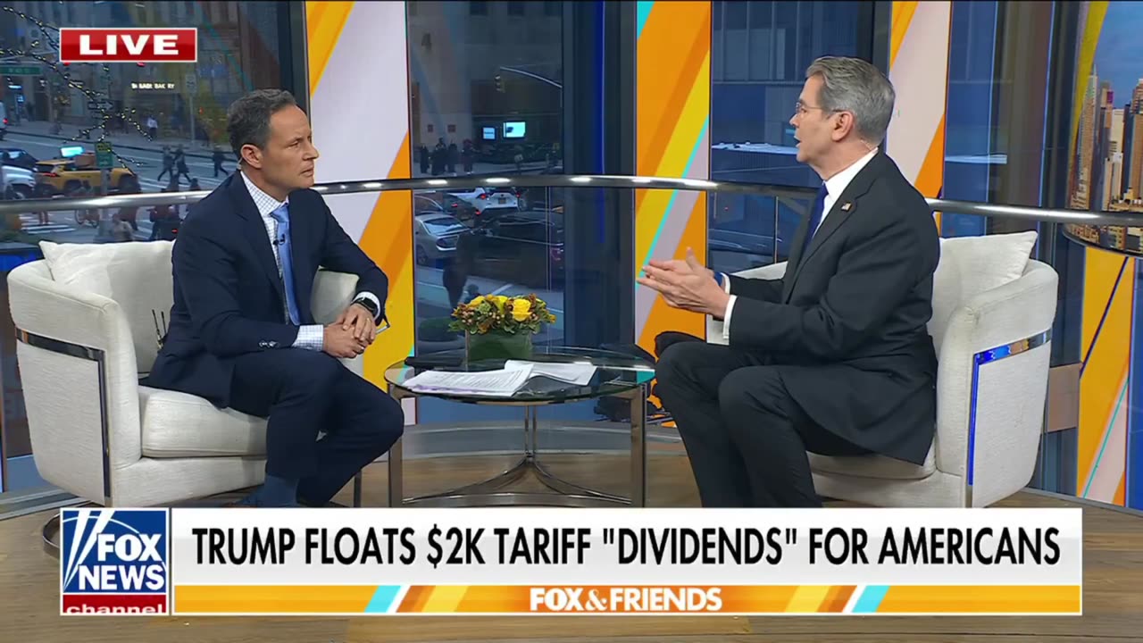 Scott Bessent: $2000 Tariff Checks From President Trump Will Go To Families Making Under $100k