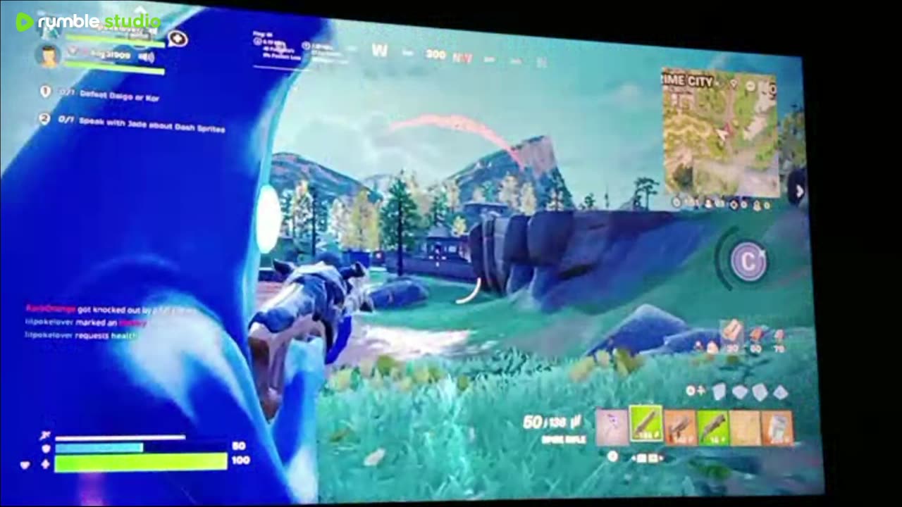 trying to get to unreal in fortnite battle royal with XgamingXpart 5
