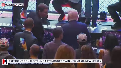 🇺🇸 President Trump attends UFC 316 at Prudential Center in Newark, New Jersey [LIVE]
