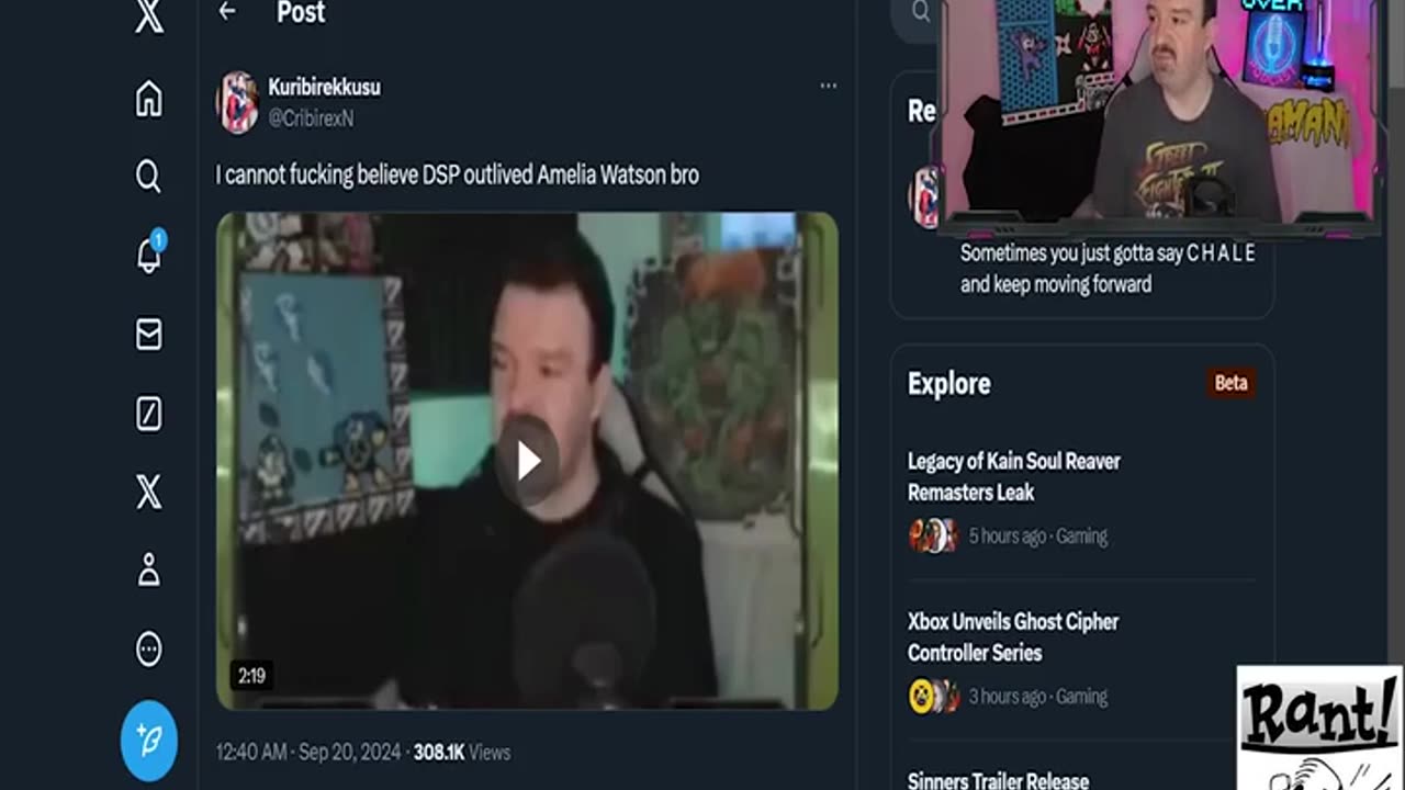DSP Rants About and reacts to INFAMOUS Zelda Tears Of The Kingdom Vtuber clip