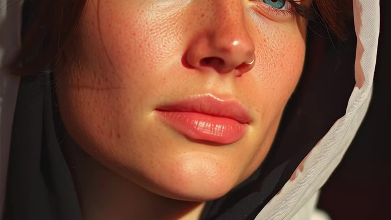 The video is made with AI, it may be artificial