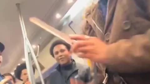Muslim woman armed with a knife shouts ‘Allahu Akbar’