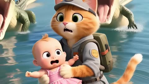 Kide save a catt