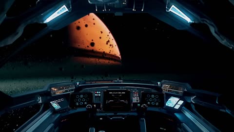 Spaceship Patrol Flight in Saturn Ring Sci-Fi Ambience for Sleep, Study, Relaxing