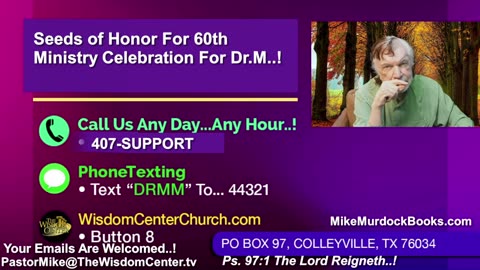 Re-Air: Wisdom World LIVE With Mike Murdock..!!!
