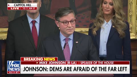 Speaker Johnson "What we're witnessing is truly the end of the Democratic Party