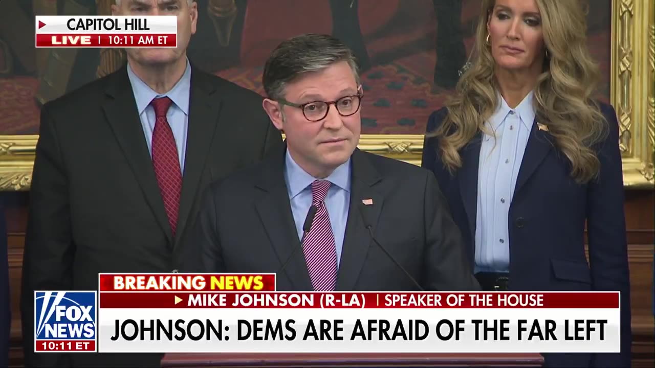Speaker Johnson "What we're witnessing is truly the end of the Democratic Party