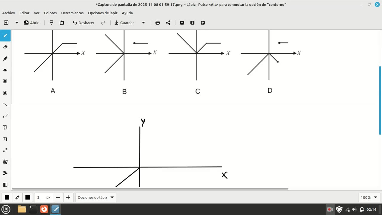 pregunta de matemáticas examen de admisión