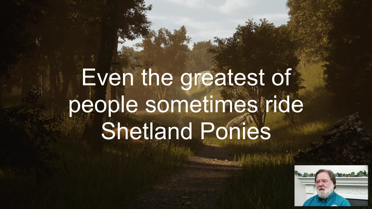 Riding Shetland Ponies