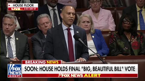 NEWS FLASH: The House is getting closer to the final vote on Trump's "big, beautiful bill."