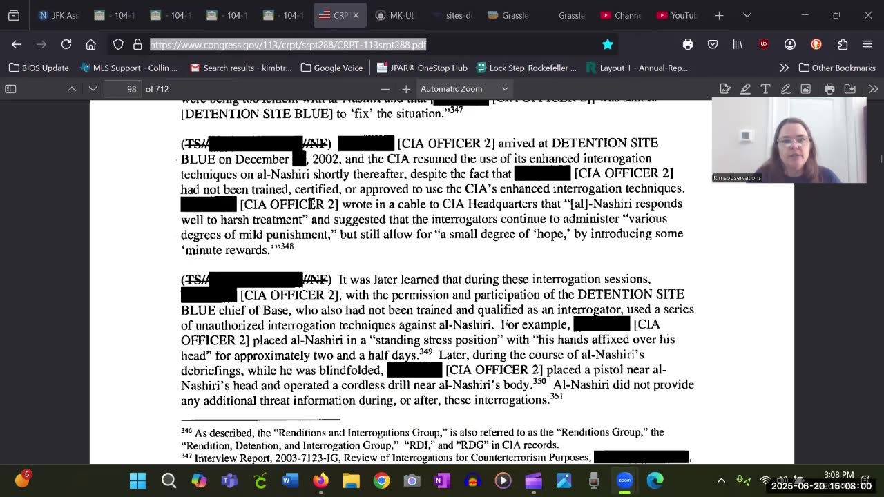 V 13 Senate Torture Report